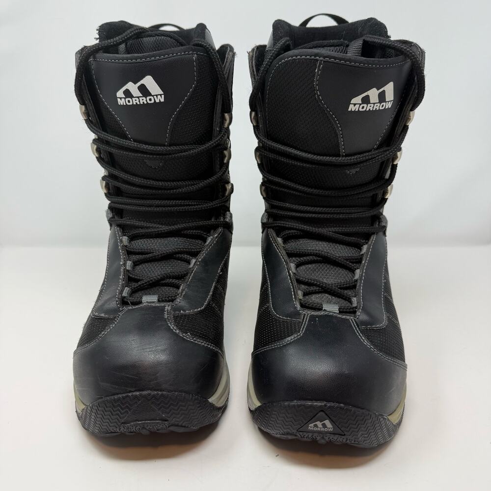 Morrow Snowboarding Boot Men's 8 Black Shock Absorbing Cushioning Adjustable - Picture 2 of 15